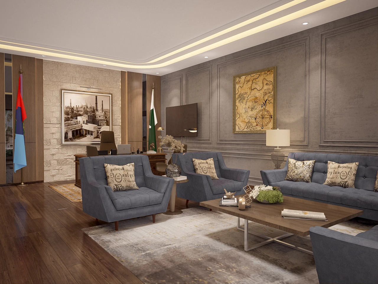 ISI Office — Institutional Interior